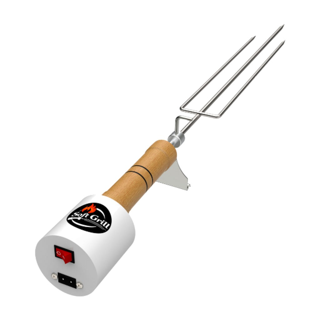 Espeto Giratório Elétrico Premium Branco