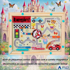 Jogo de Labirinto Magnético Infantil