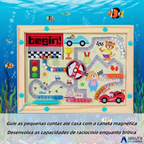 Jogo de Labirinto Magnético Infantil