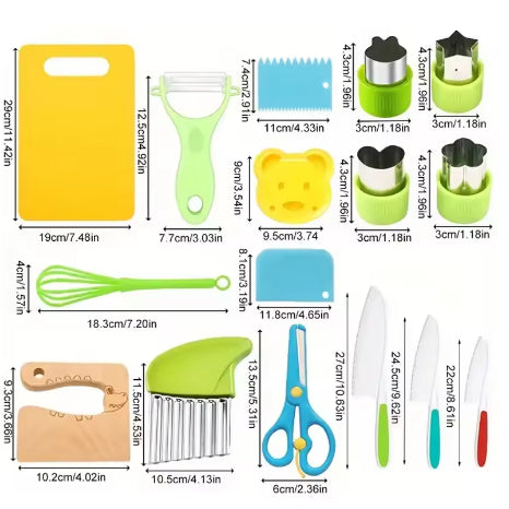 Kit de Culinária Infantil Montessori