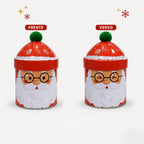 Lata Natalina Papai Noel com Tampa de Gorro
