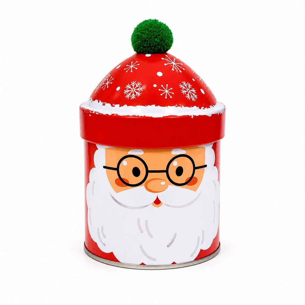 Lata Natalina Papai Noel com Tampa de Gorro