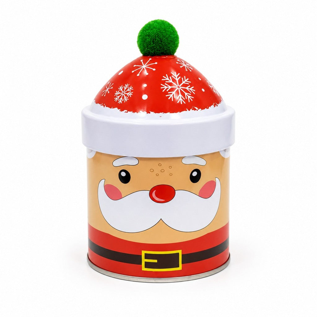 Lata Natalina Papai Noel com Tampa de Gorro