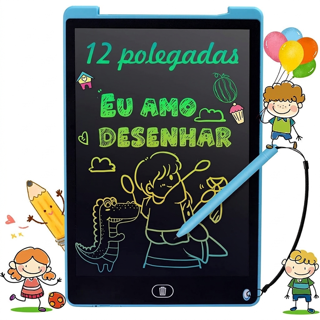Lousa Mágica Digital Infantil 12 Polegadas