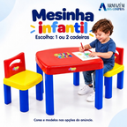 Mesa Infantil com Cadeiras Desmontável