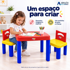 Mesa Infantil com Cadeiras Desmontável