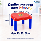 Mesa Infantil com Cadeiras Desmontável
