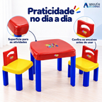 Mesa Infantil com Cadeiras Desmontável