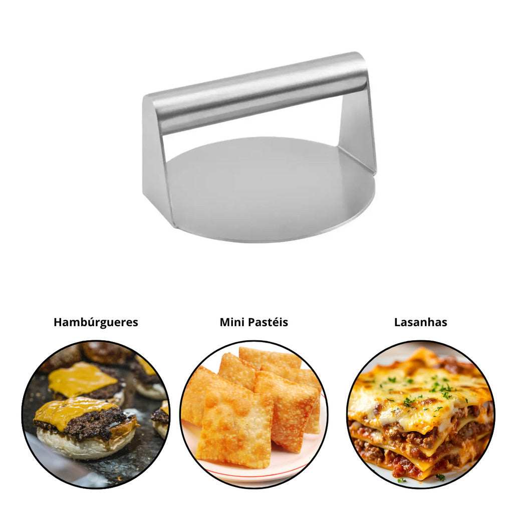 Prensa para Hambúrguer Inox