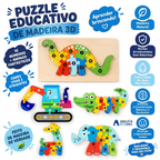 Quebra-Cabeça 3D de Madeira