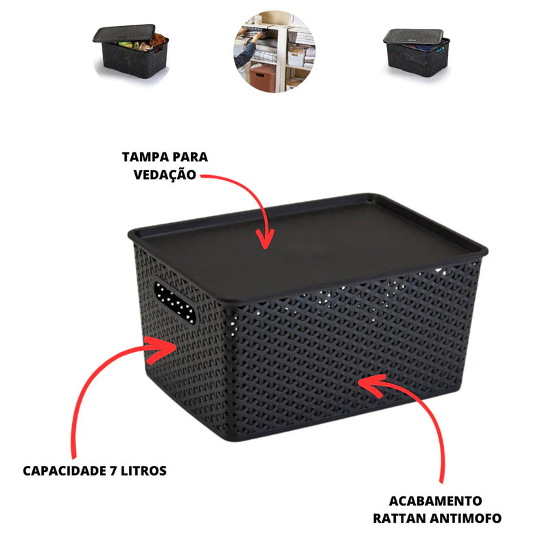 Kit 6 Organizadores 4 Litros