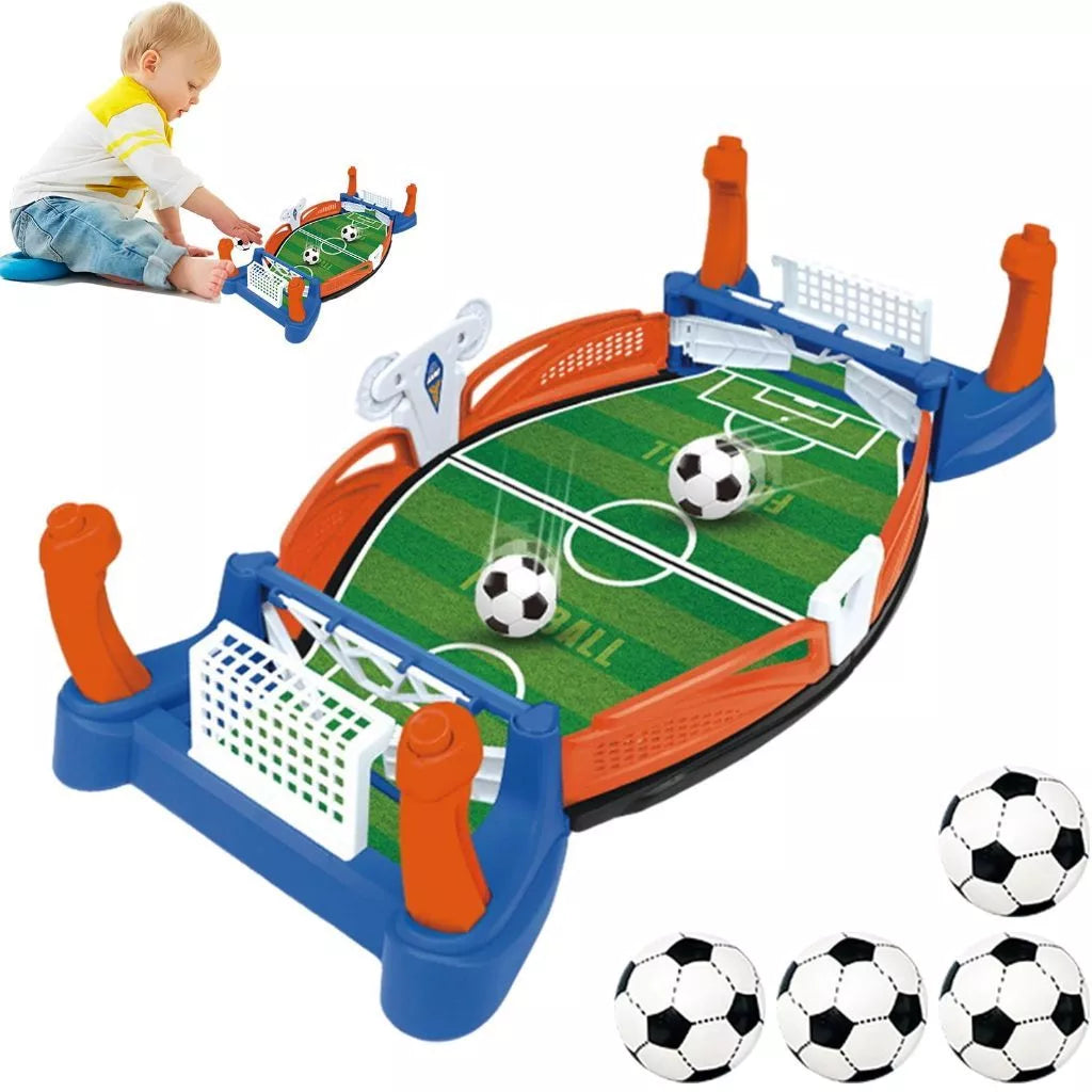 Mini Futebol de Mesa Familiar | Brinquedo Interativo com 4 Bolinhas