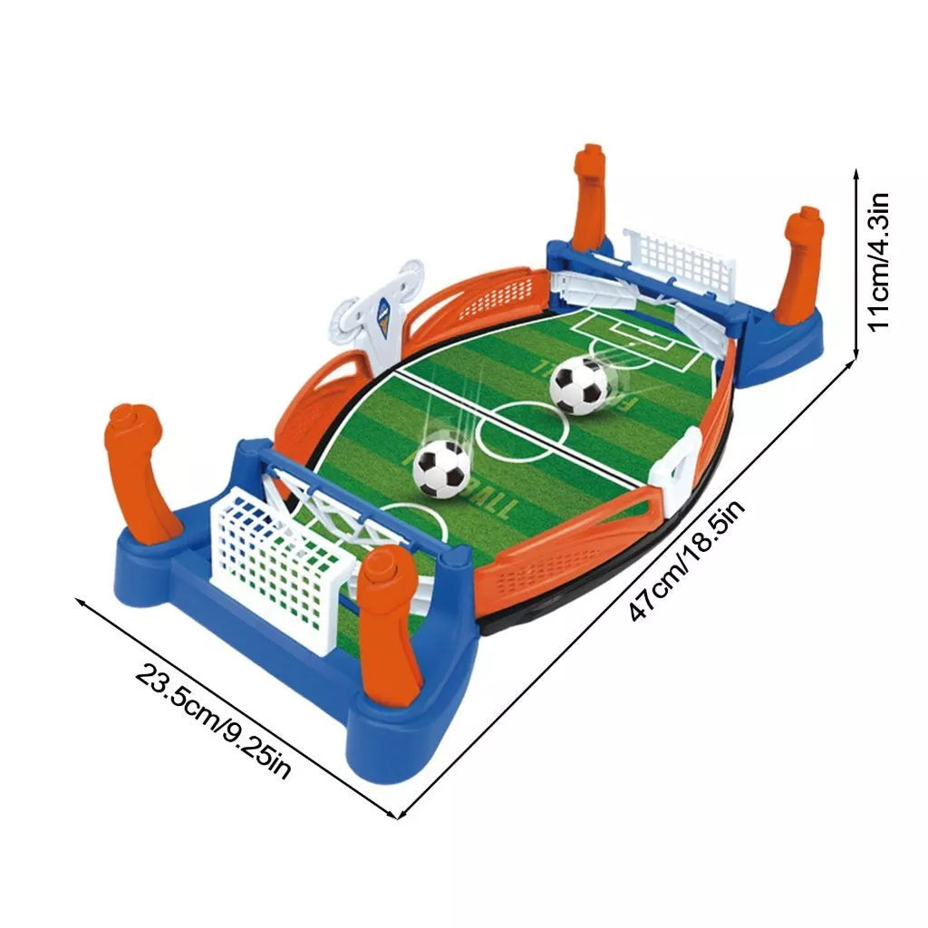 Mini Futebol de Mesa Familiar | Brinquedo Interativo com 4 Bolinhas