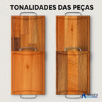 Tábua de Carne com Alça Inox e Canaleta