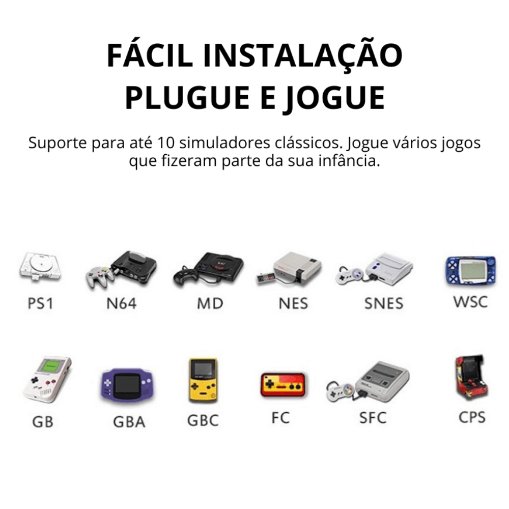 Game Stick GD10 Retrô Ultra 4K 64GB | 20.000 Jogos Nostálgicos